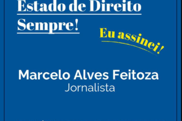 Assinatura no manifesto em defesa do estado de direito